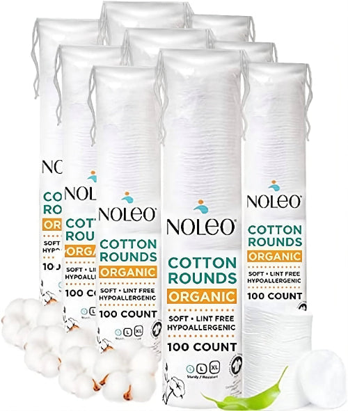 NOLEO Organic Cotton Rounds - Small 2"