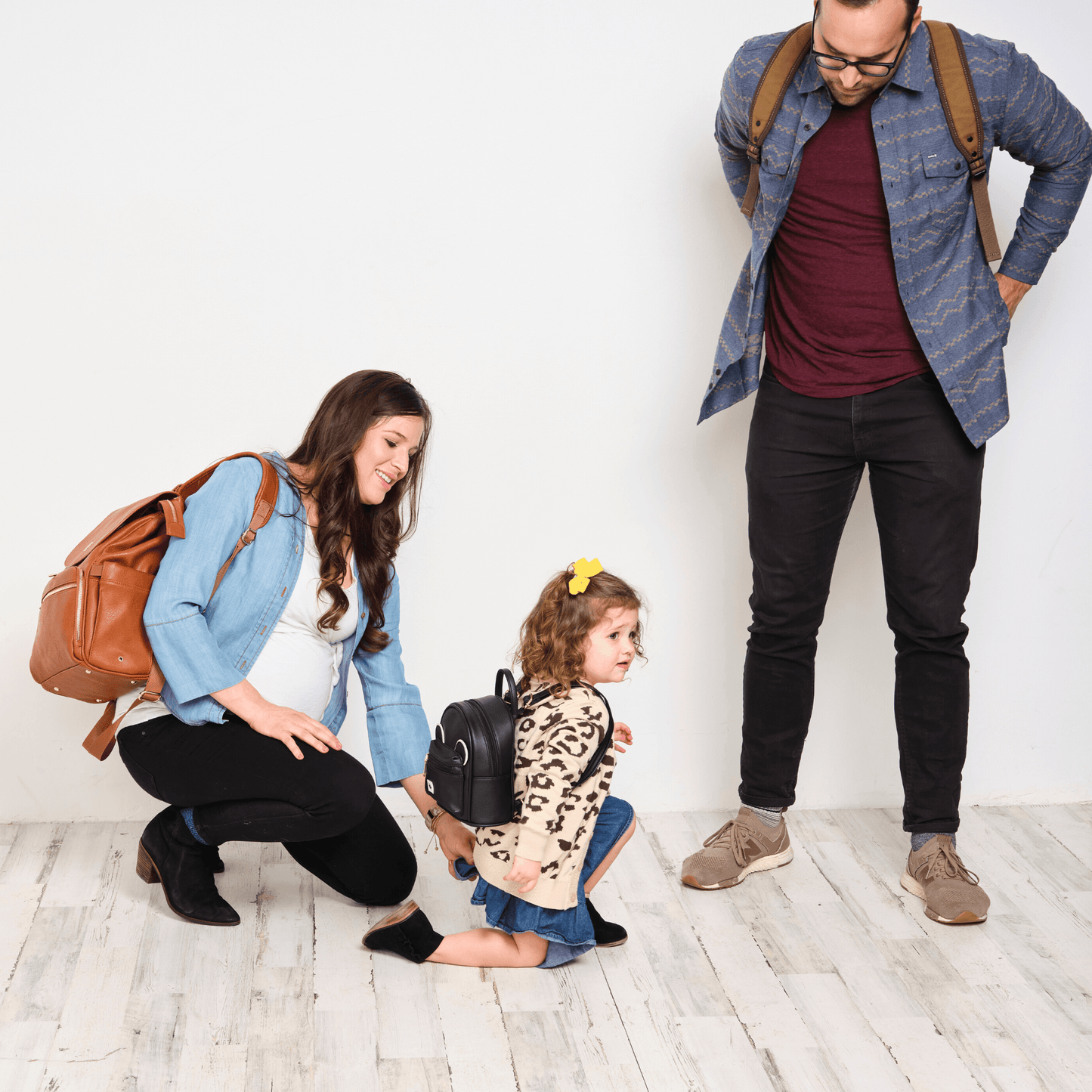 The Sleepy Panda Buddy - Vegan Leather Ultra-Mini Backpack