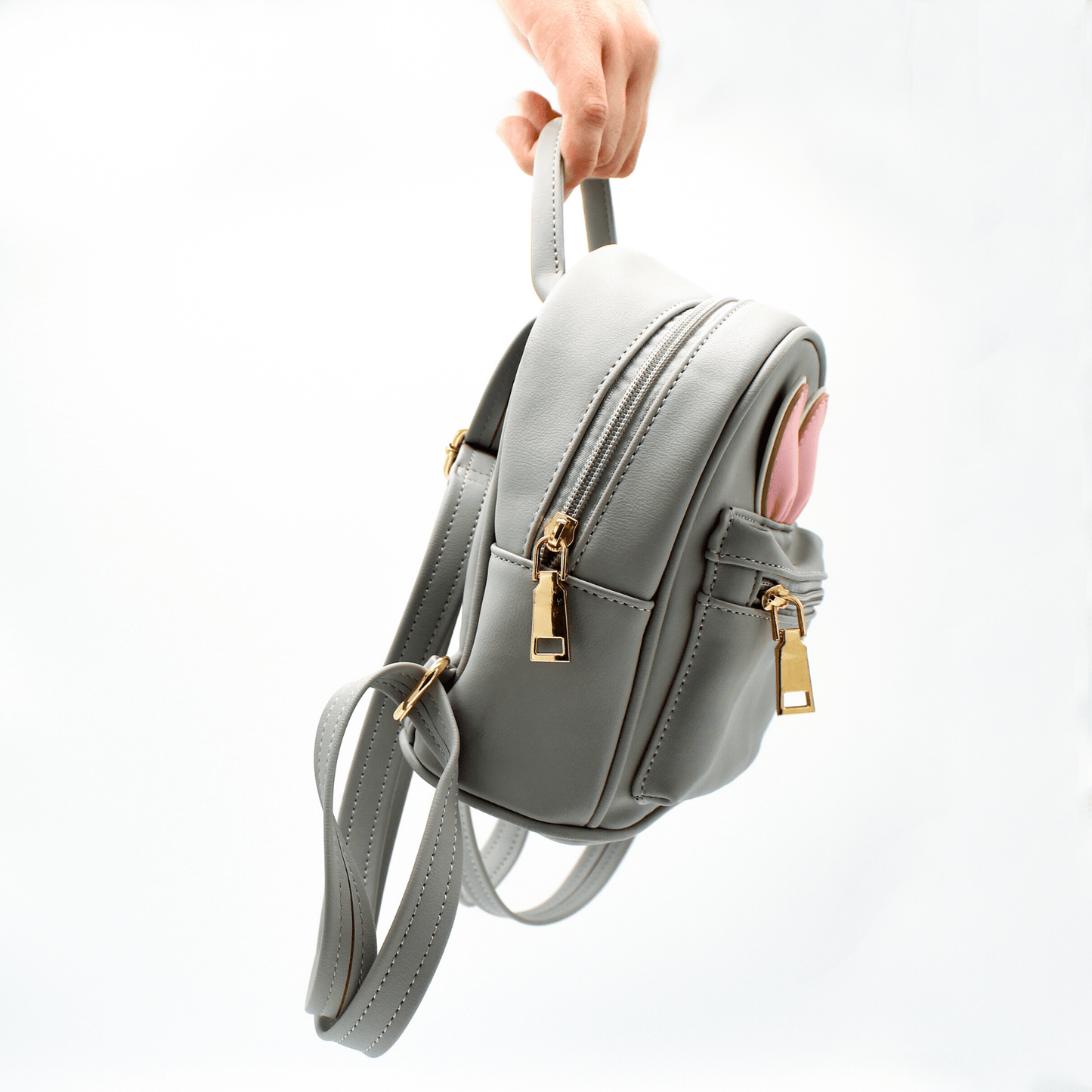 The Sleepy Panda Buddy - Vegan Leather Ultra-Mini Backpack