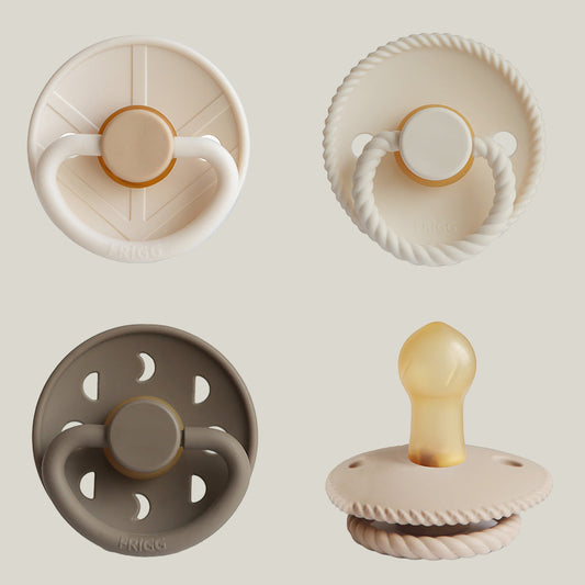 FRIGG Natural Rubber Pacifier 4-Pack