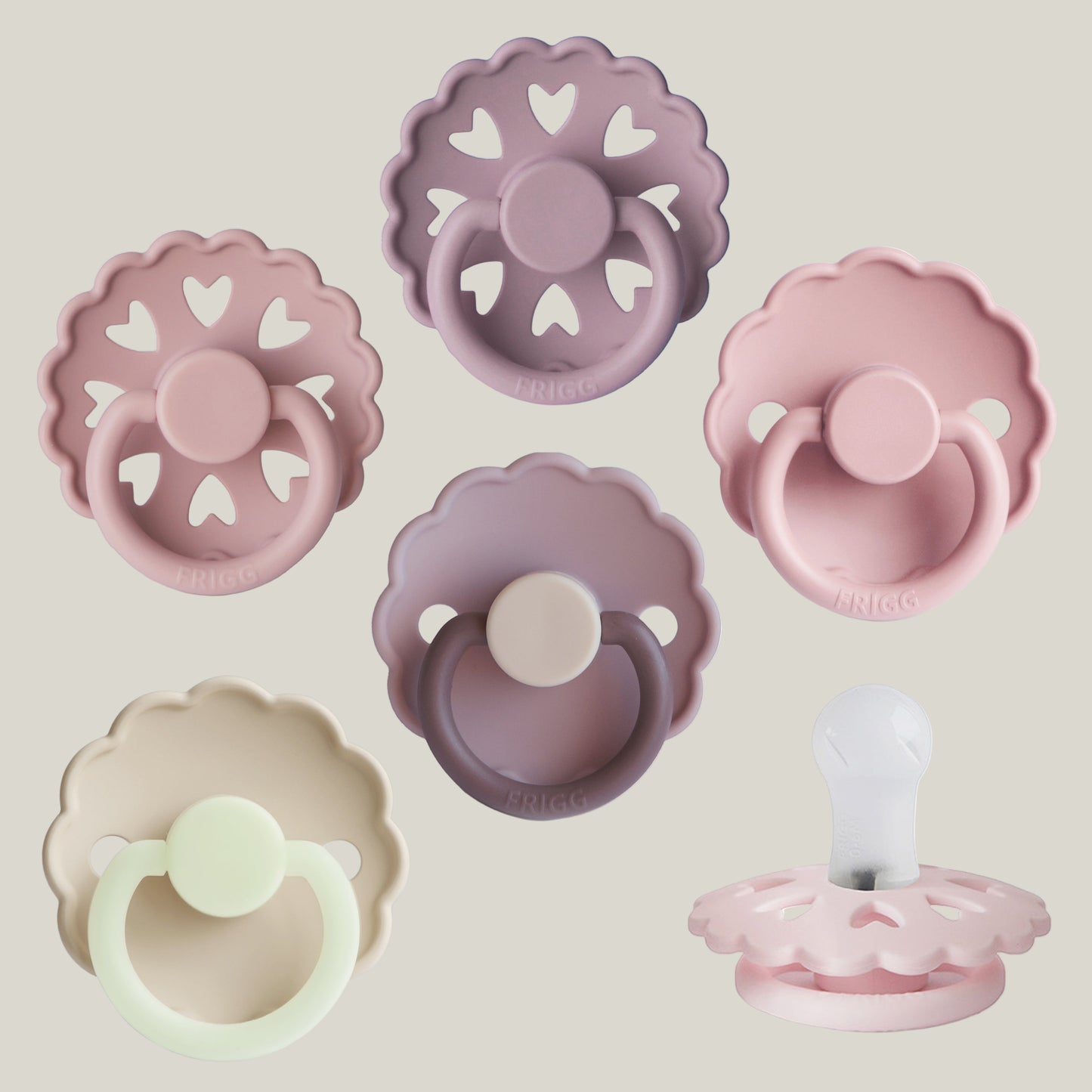 FRIGG Silicone Pacifier 6-Pack