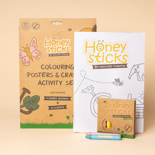 Jumbo Posters and Crayons Activity Set
