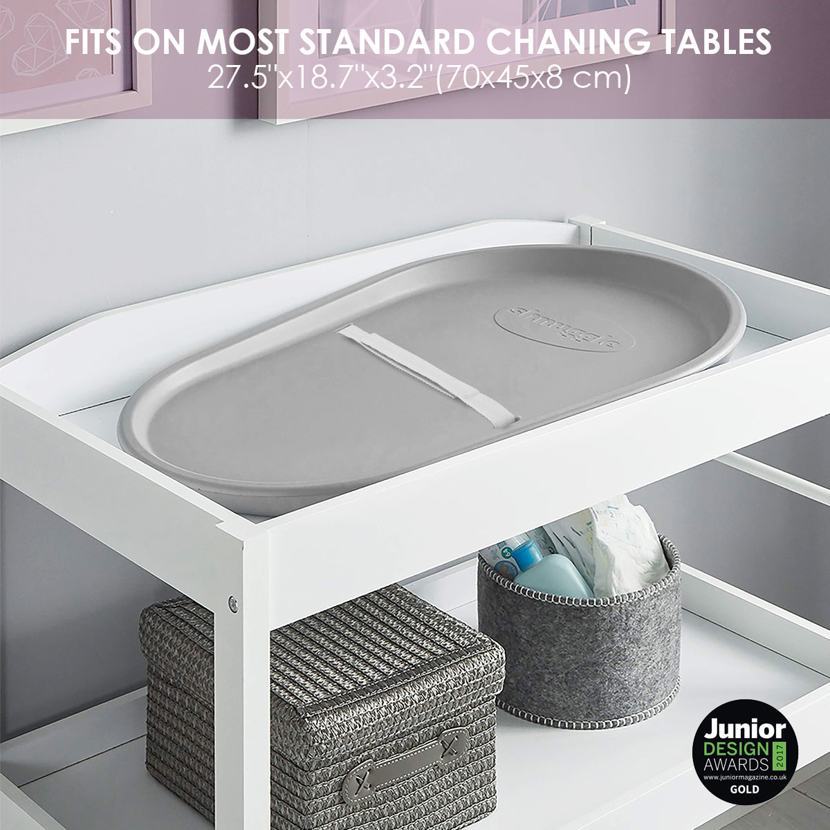 Changing Essentials Kit: Shnuggle Changing Mat + Diaper Pail + Better Bag Liners (90 Day Supply)