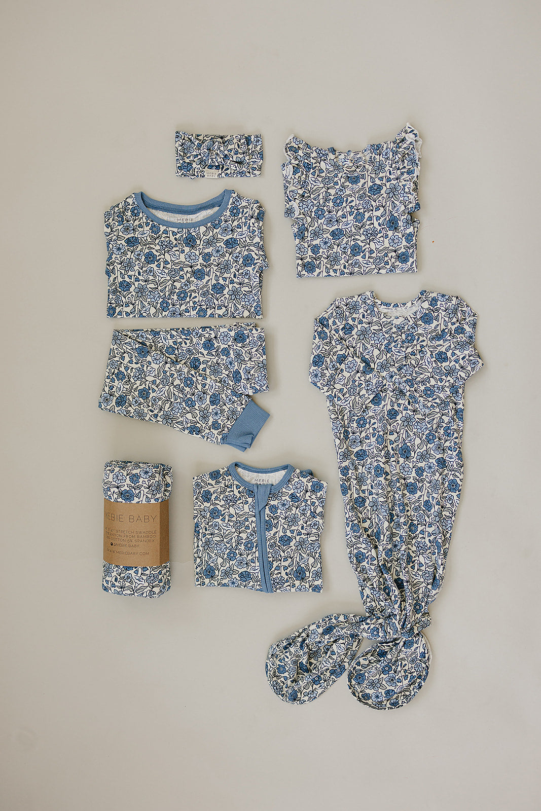 Bluebell Pointelle Bamboo Stretch Swaddle