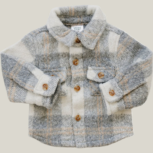 Grey Plaid Shacket