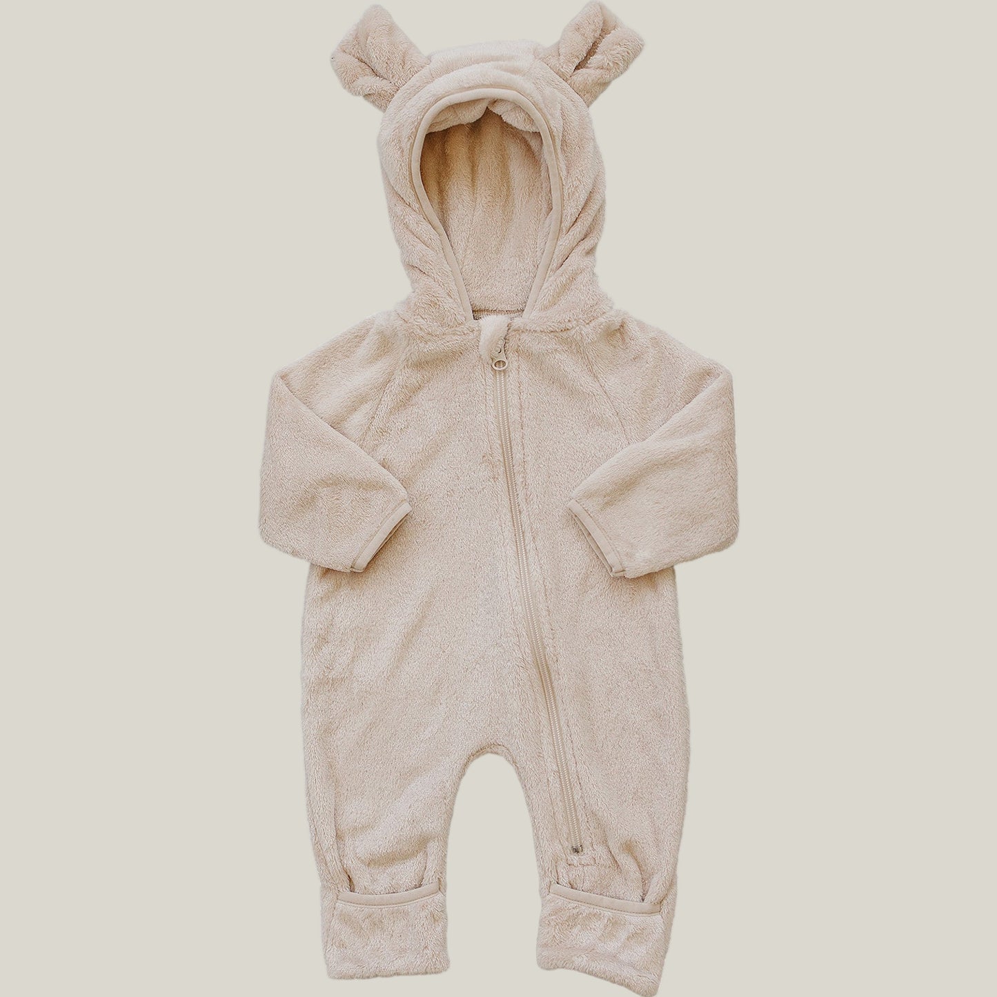 Fleece Bear Hooded Zipper