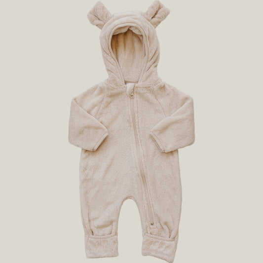 Fleece Bear Hooded Zipper