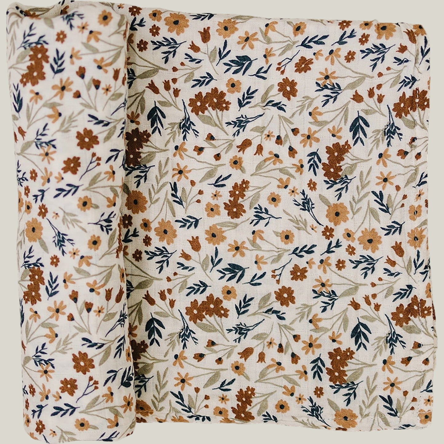 Harvest Floral Muslin Swaddle Blanket