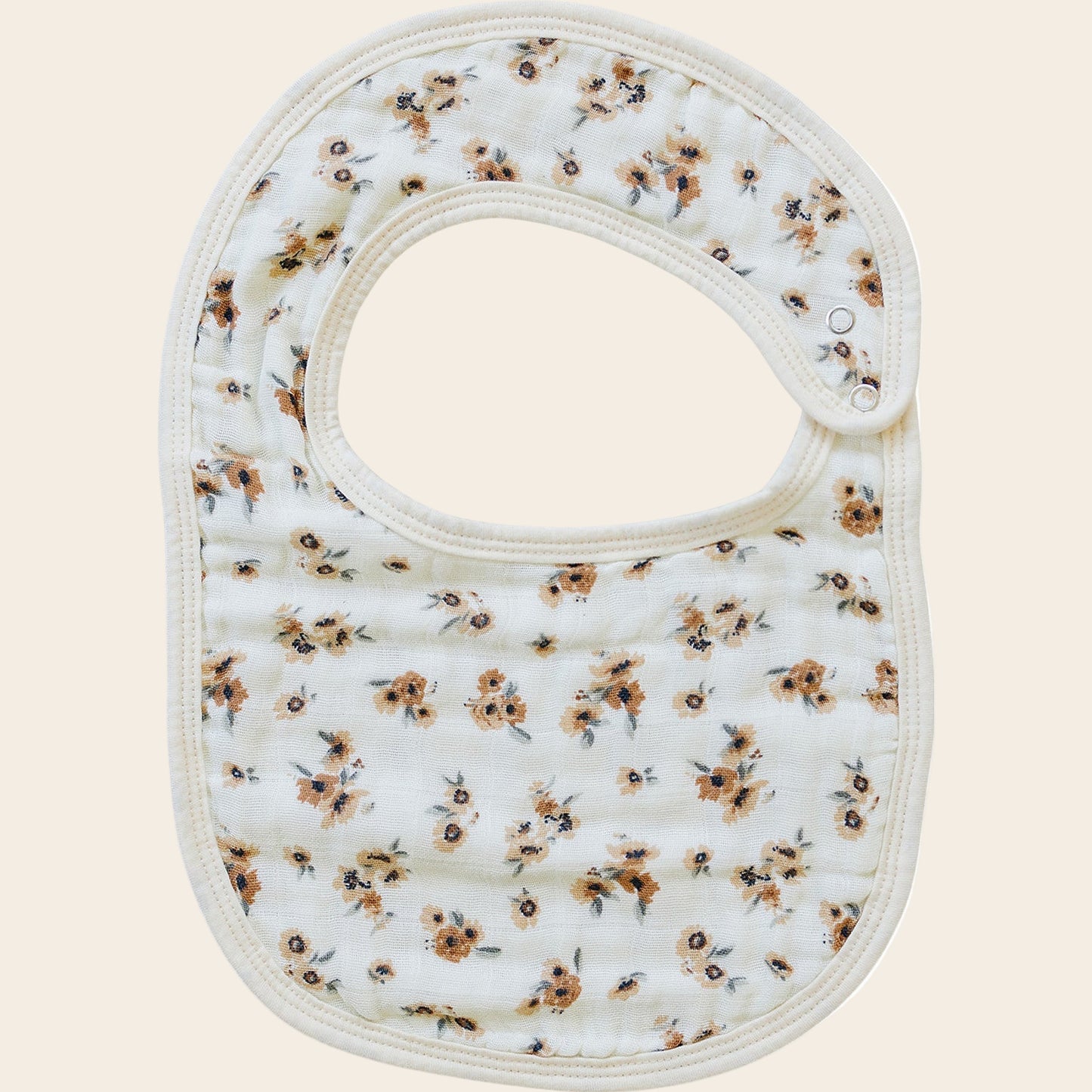 Autumn Bloom Classic Muslin Bib