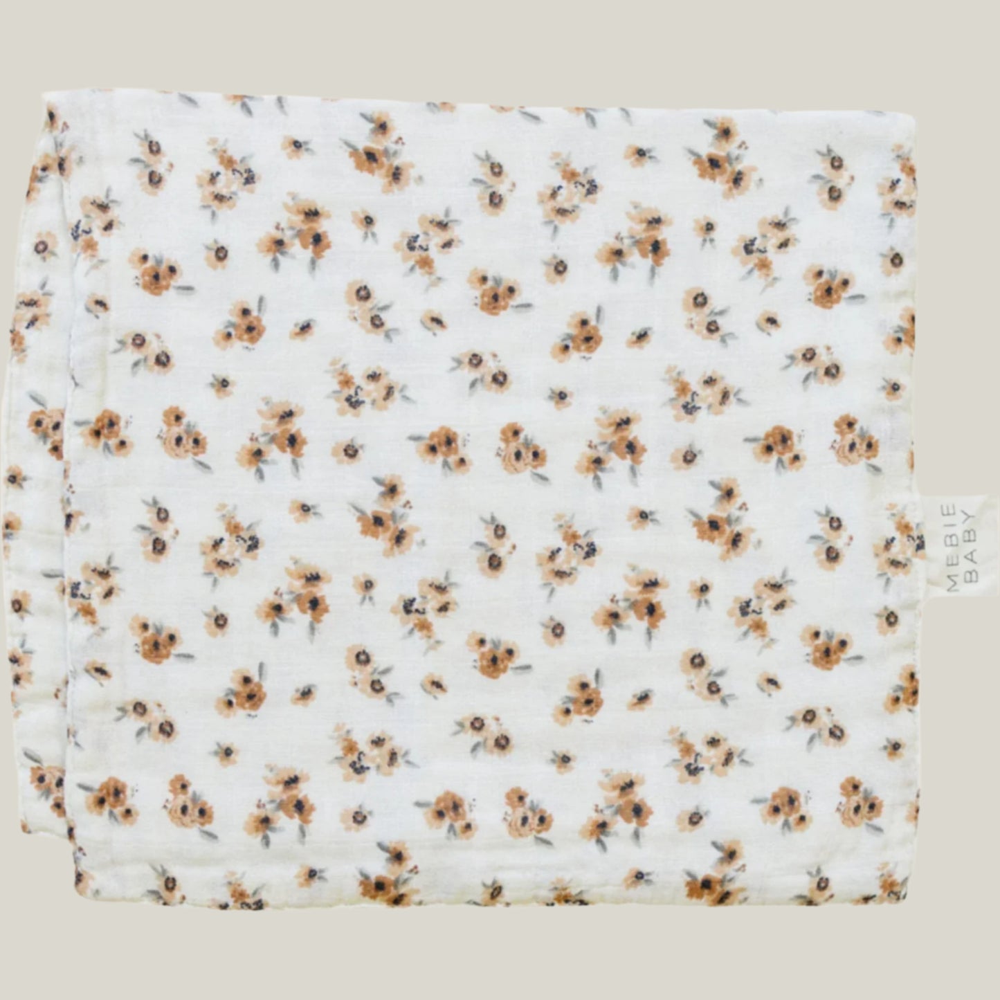 Autumn Bloom Muslin Burp Cloth