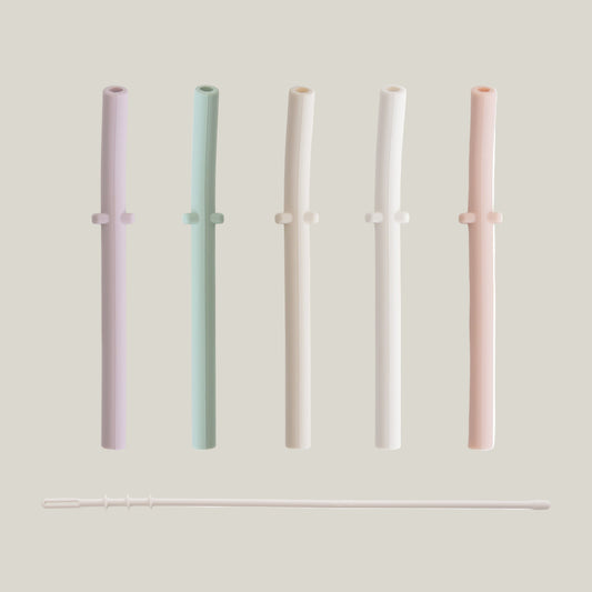 Silicone Replacement Straws - 5 Pack