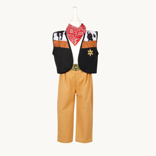 Chuck Cowboy Costume Set for Children-Includes Accessories for Role-Play & Entertainment(2 sizes)