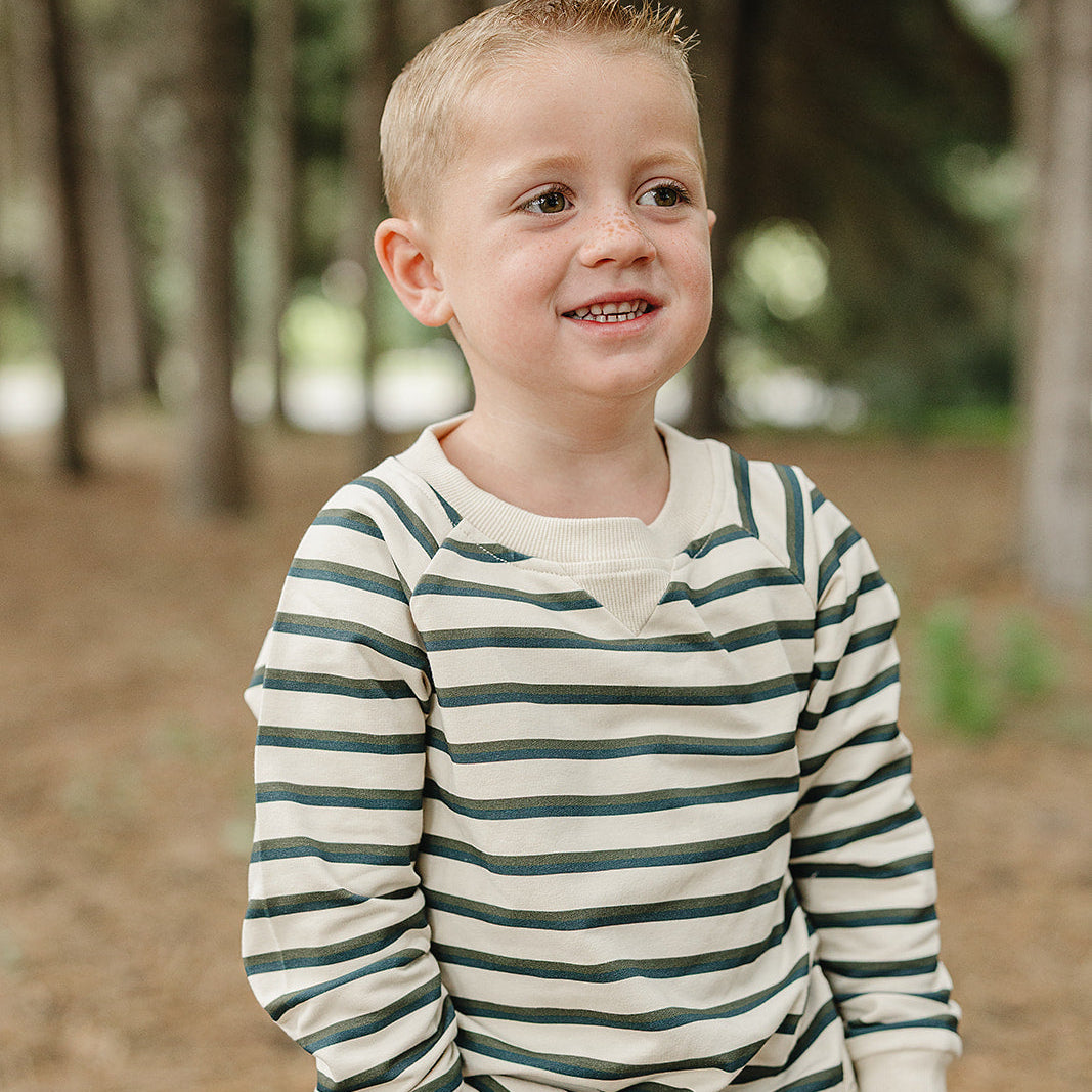 Stay Cool Striped Crewneck