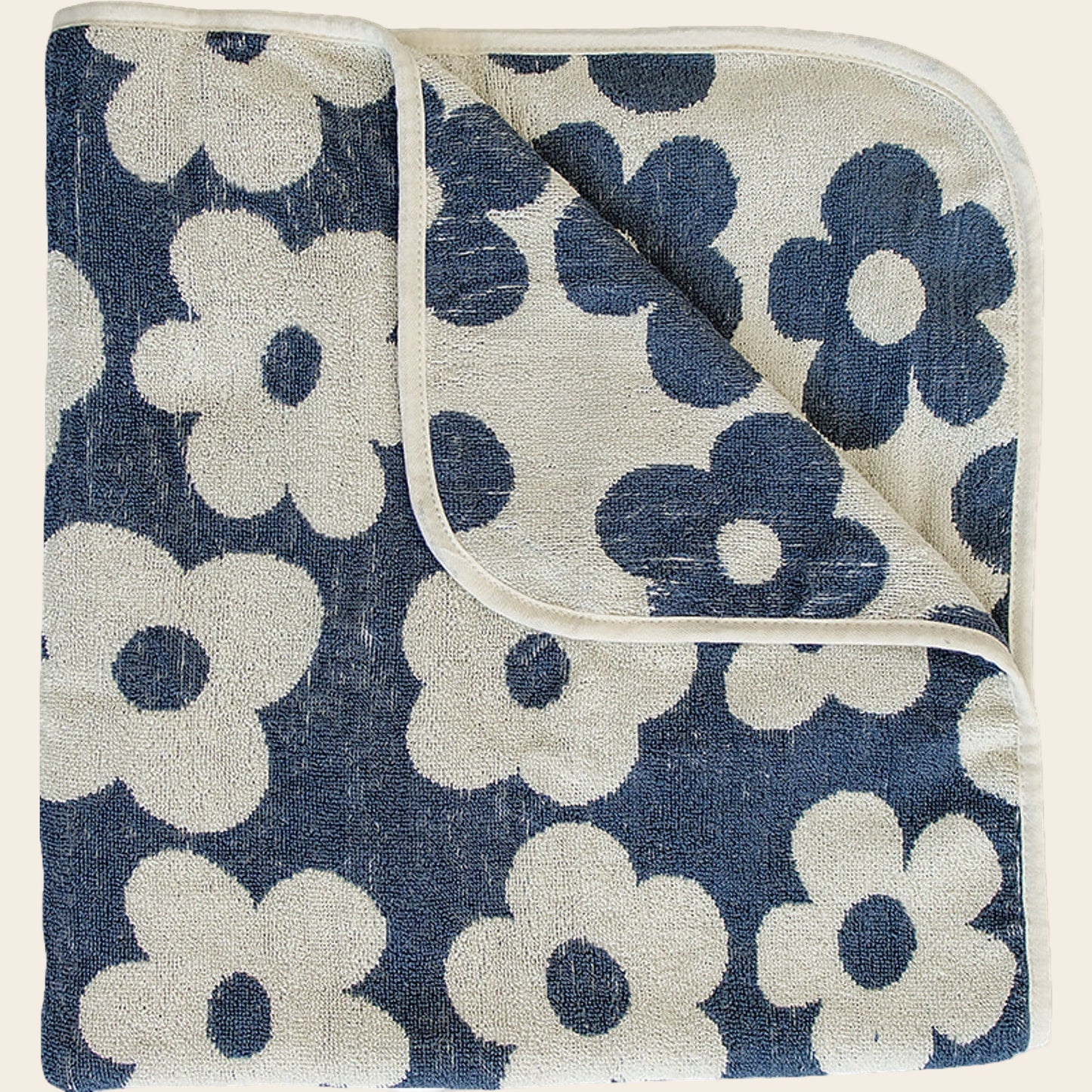 Floral Organic Cotton Beach Towel