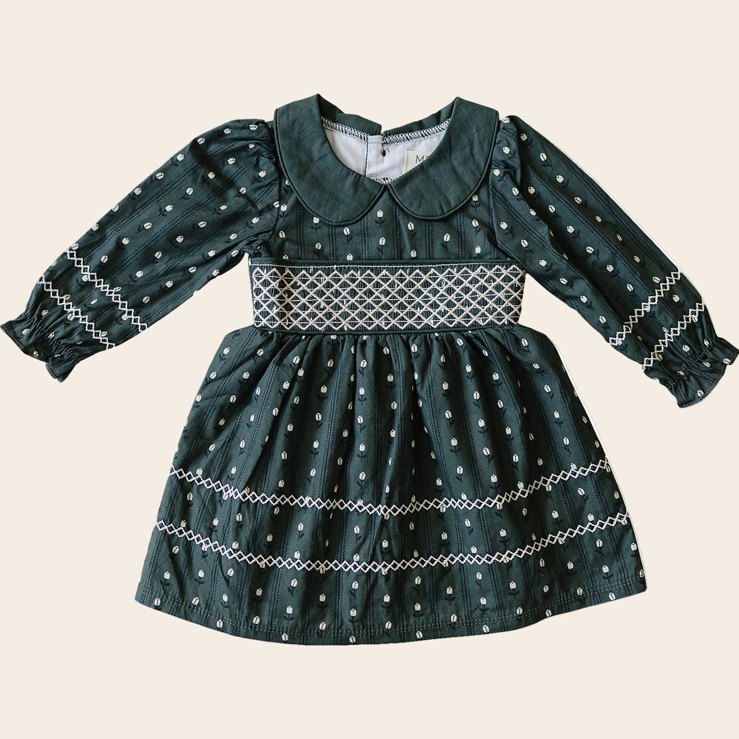 Tulip Smocked Peter Pan Collar Dress