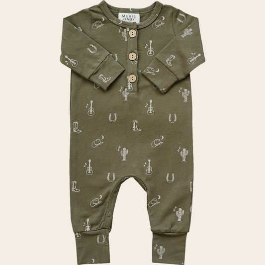 Nashville Long Sleeve Button Romper