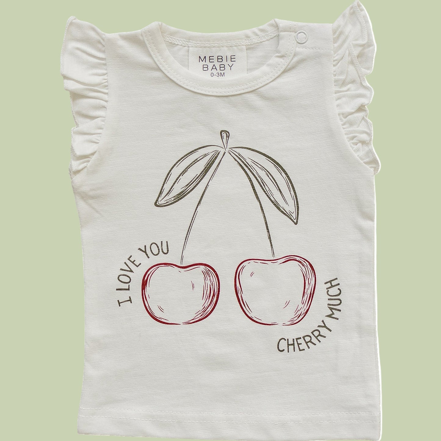 Cherry Ruffle Tee