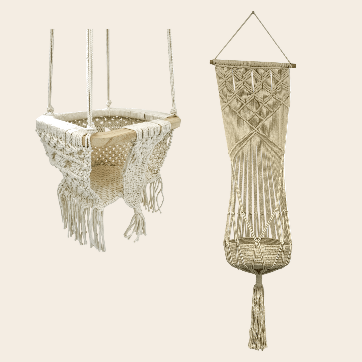 boho bundle - swing & toy basket