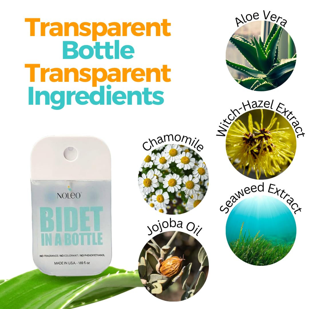 NOLEO Bidet in a Bottle - the Multipurpose Personal Wash (50ml / 1.69oz)