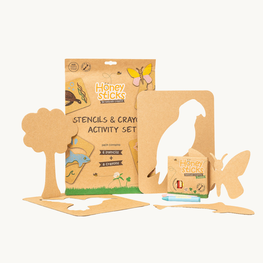 Stencils and Crayons Activity Set