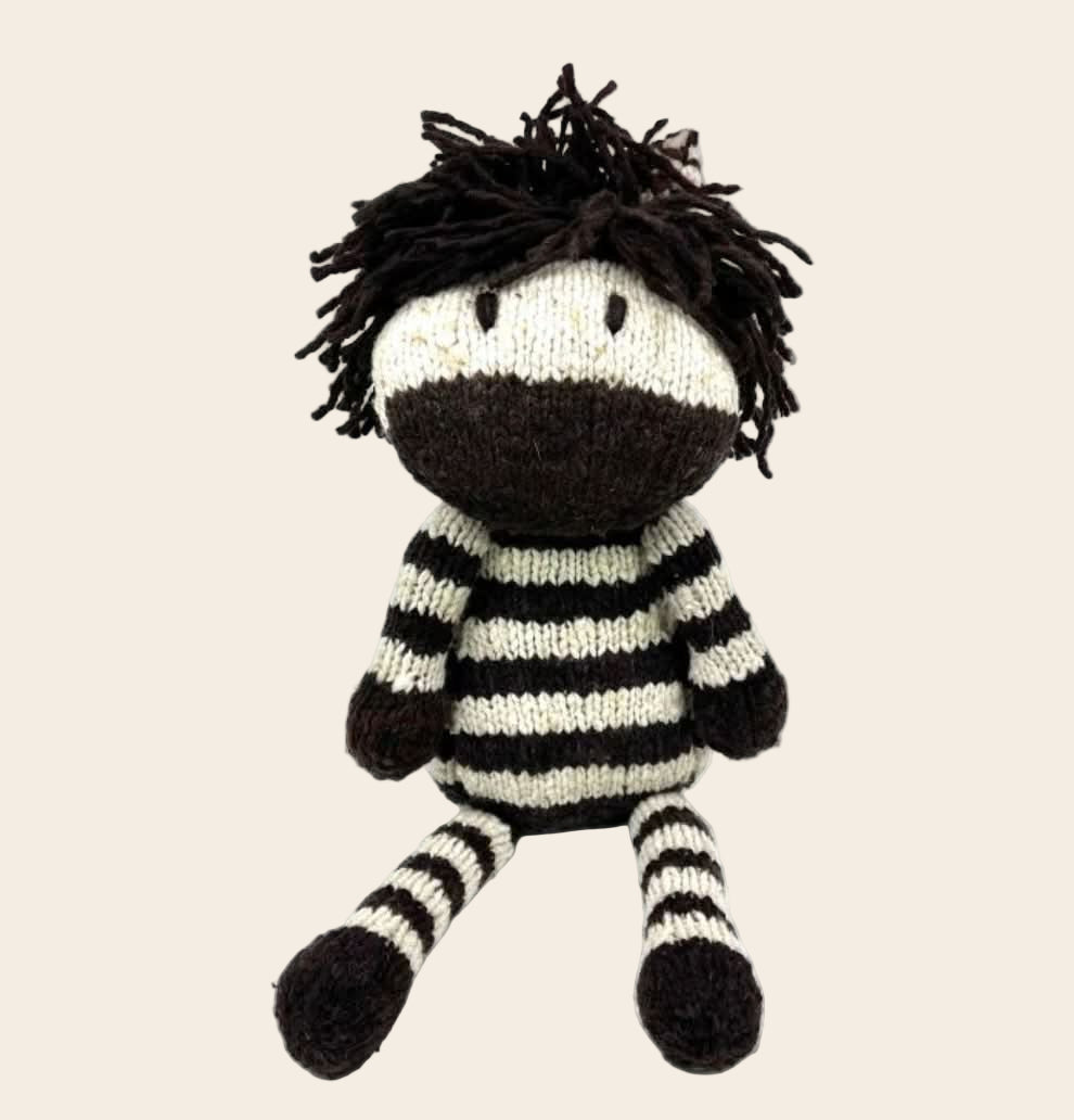 Wool Knit Buddy  | Zachary the Zebra