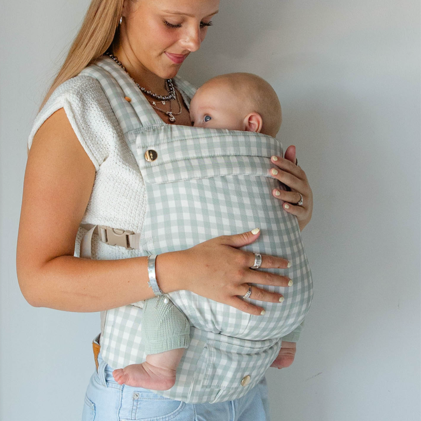 Monroe x Coco Gingham - Cotton Baby Carrier (7-35 lbs)