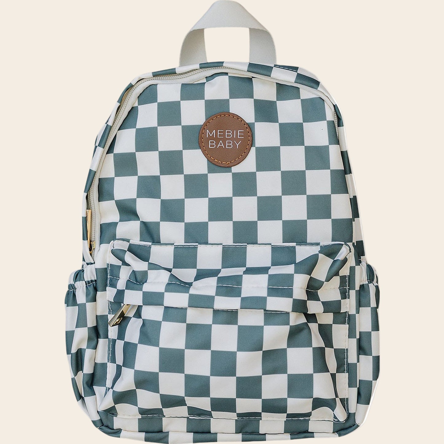 Green Checkered Mini Backpack