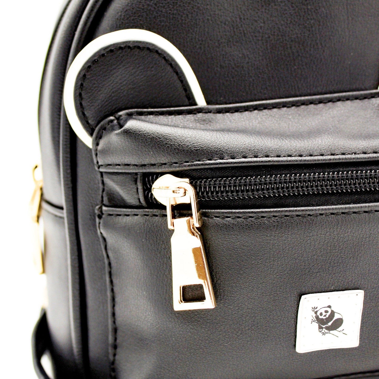 The Sleepy Panda Buddy - Vegan Leather Ultra-Mini Backpack