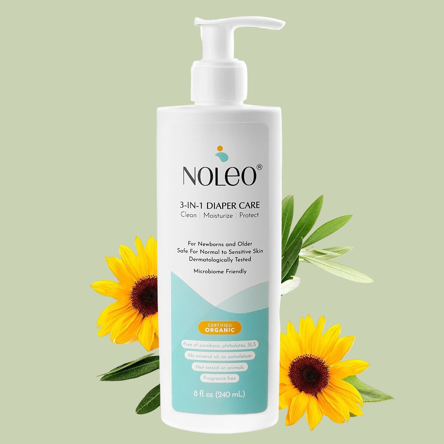 NOLEO 3-IN-1 - Diaper Rash Cream - EWG Verified