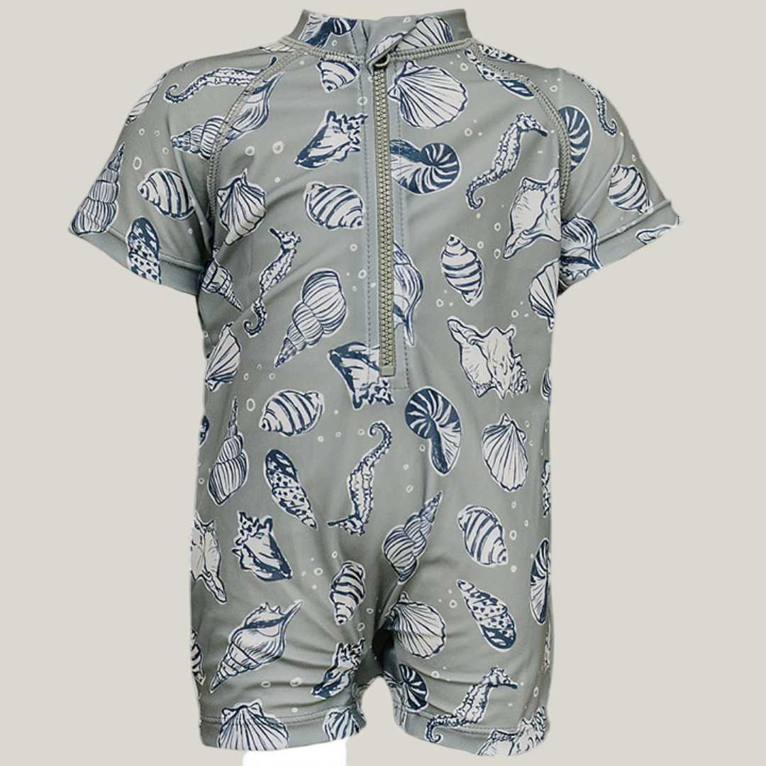 Sea Shell Zipper Swimsuit