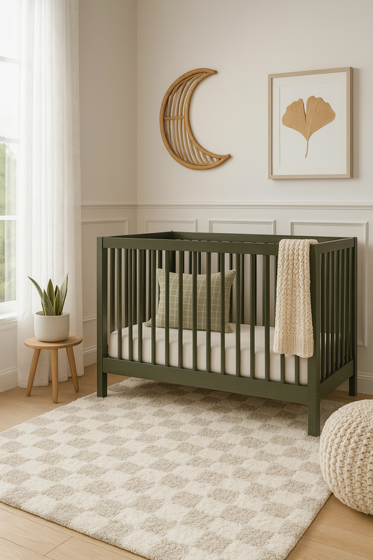 Atira Light Brown Checkered Area Rug