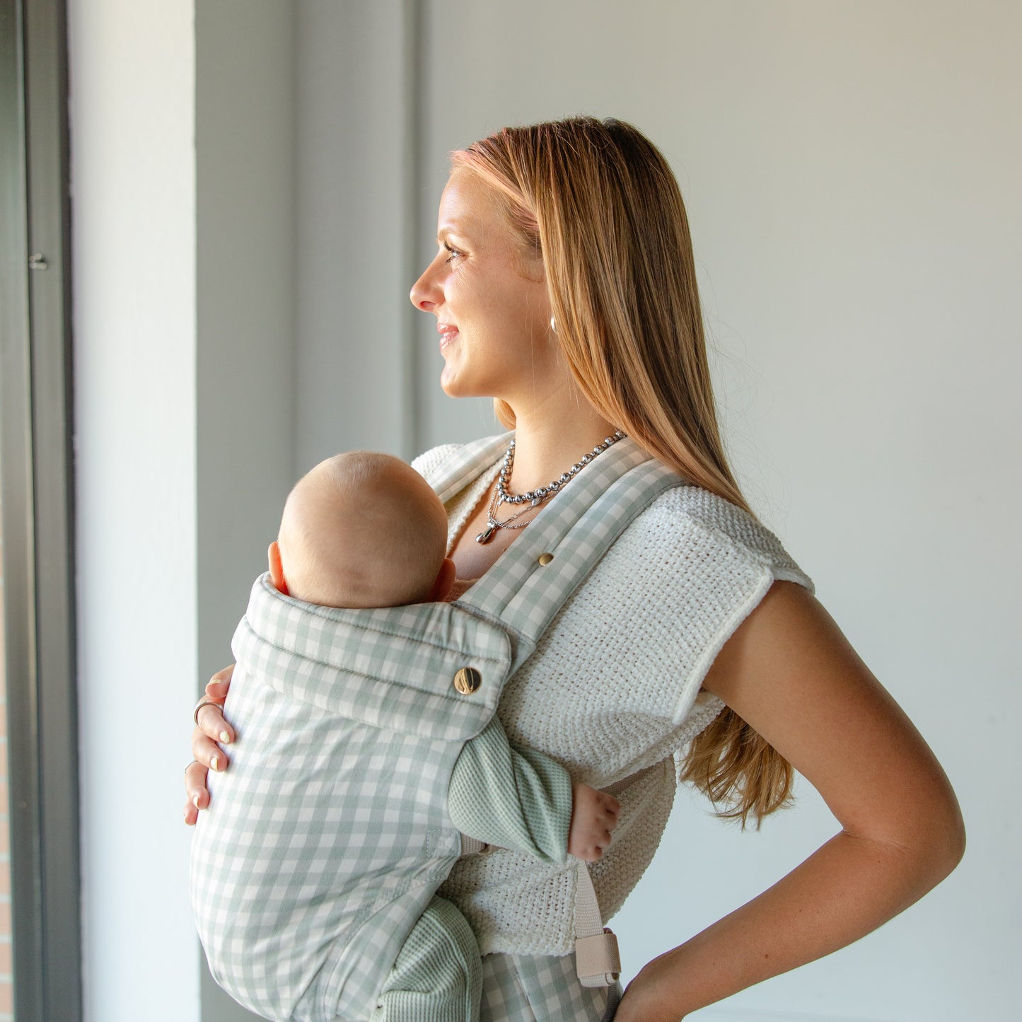 Monroe x Coco Gingham - Cotton Baby Carrier (7-35 lbs)