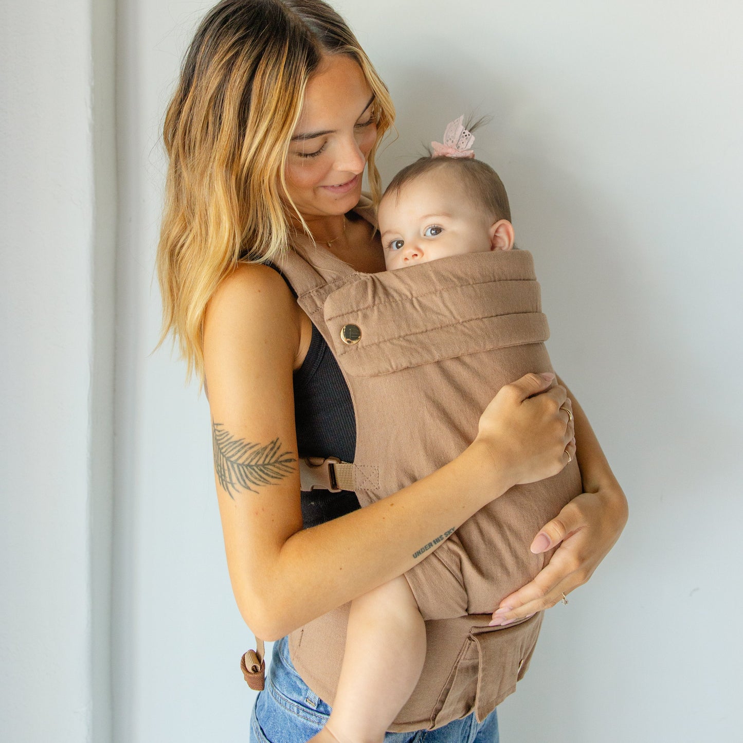 Monroe x Coco Desert - Cotton Linen Baby Carrier (7-35 lbs)