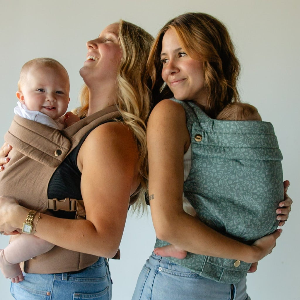 Monroe x Coco Bloom – Neutral Cotton Baby Carrier (7–35 lbs)