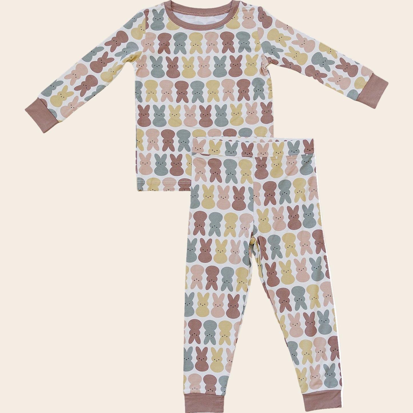 Dusty Rose Bunny Bamboo Cozy Set