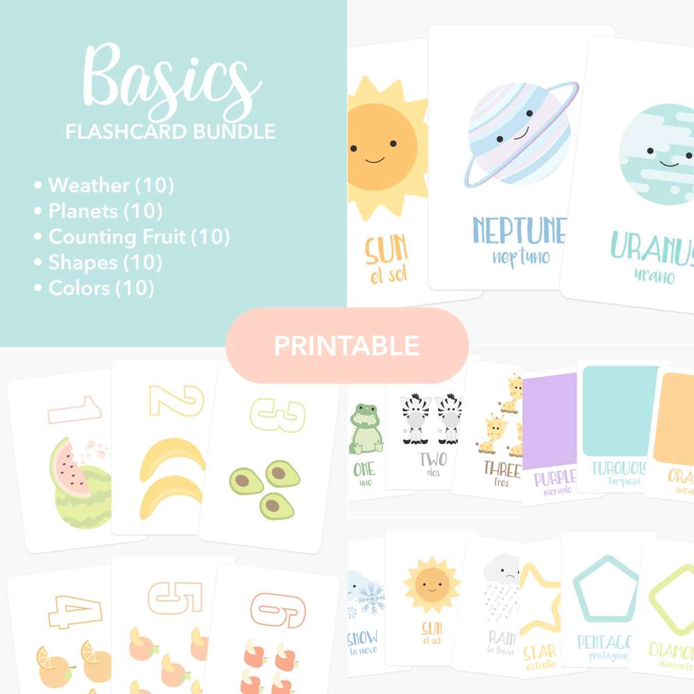 Basics Flashcards Printable