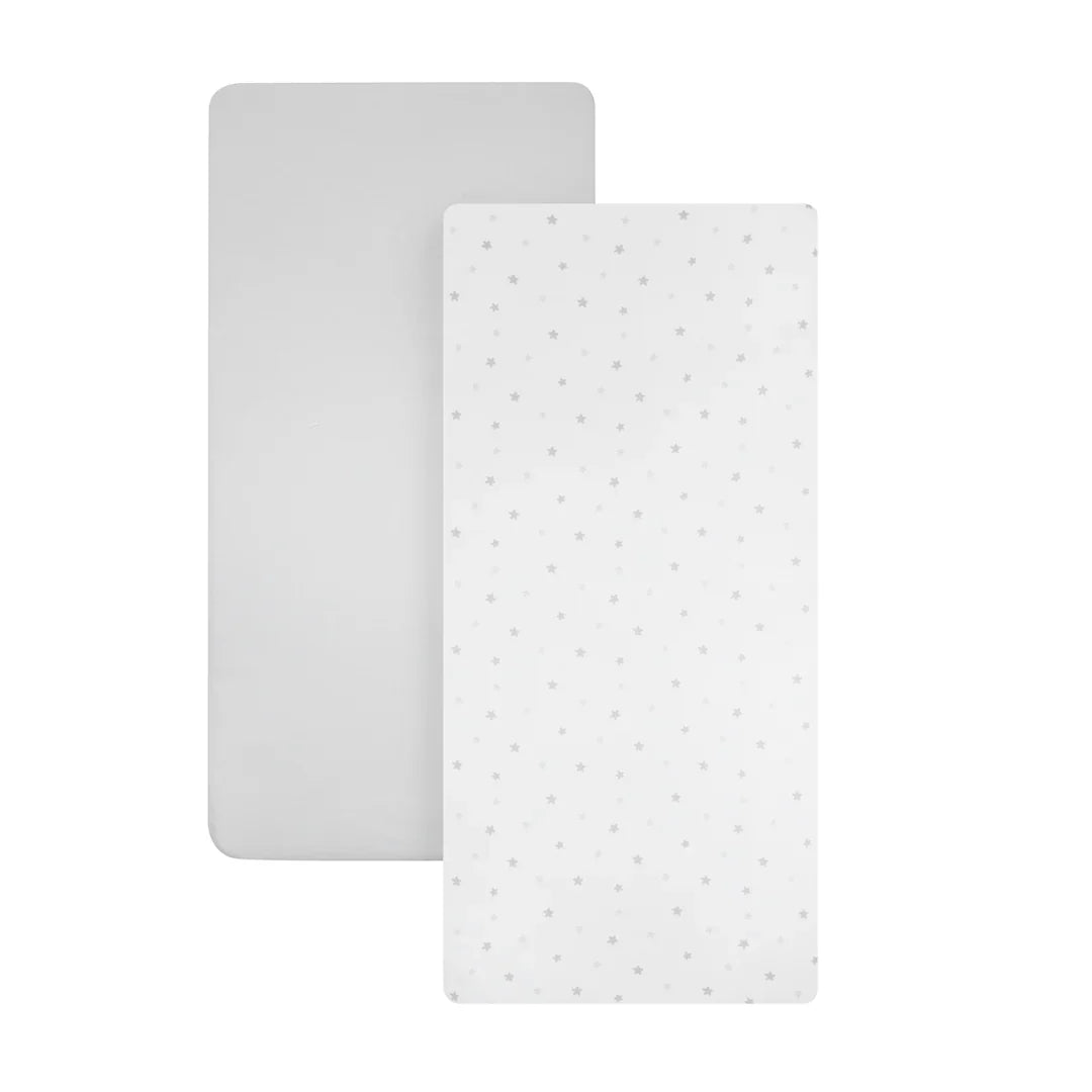 Shnuggle Air Lite Crib Fitted Sheets – 2-Pack | 100% Soft Cotton Bedding