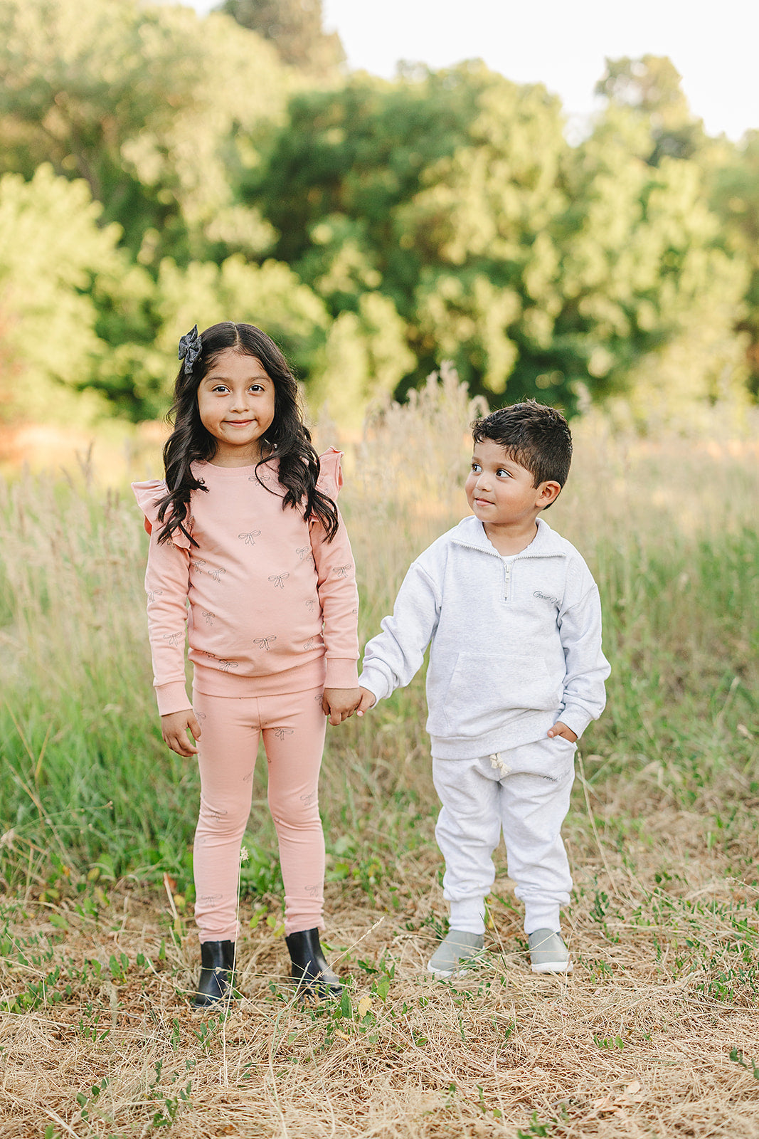 Good Vibes Quarter Zip French Terry Set