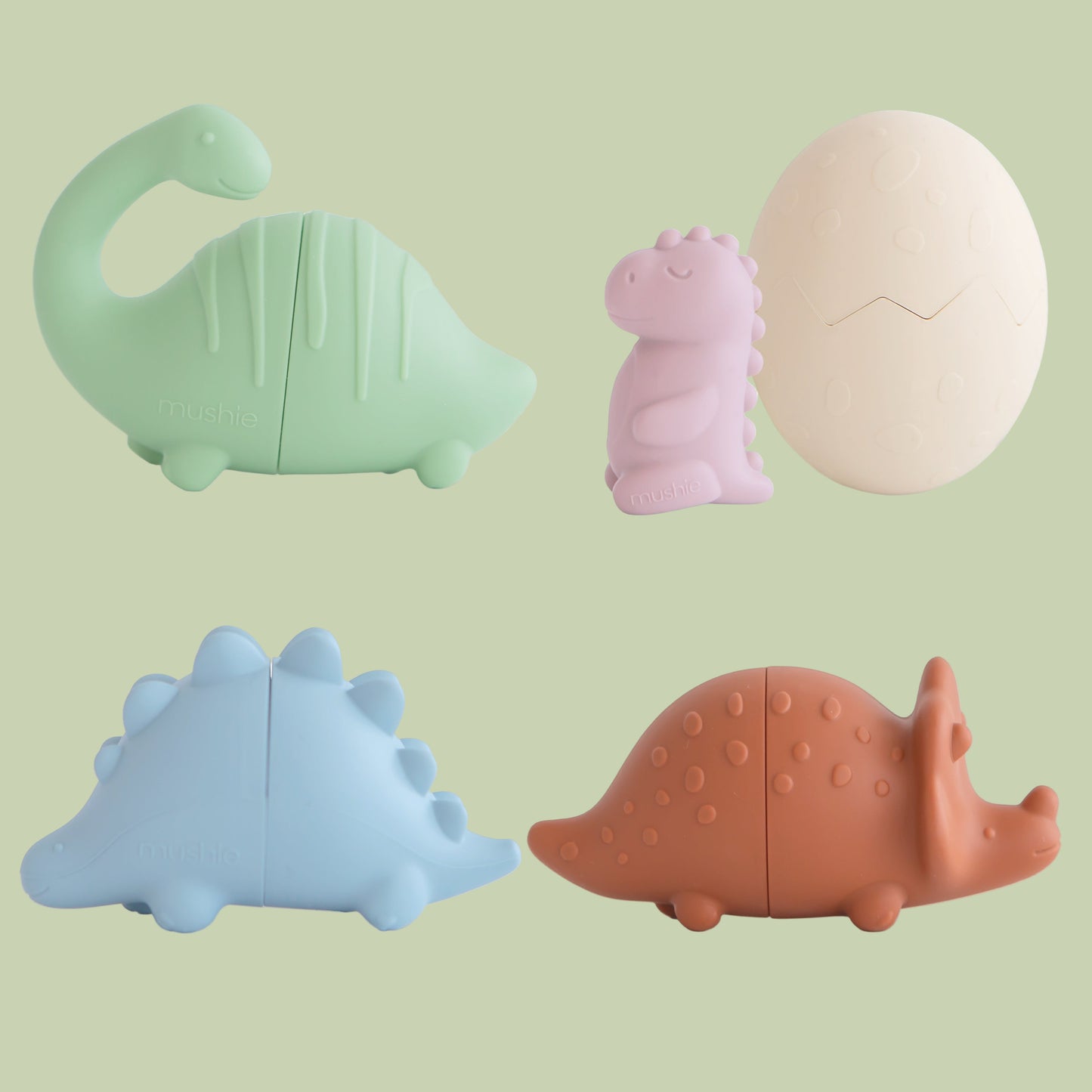 Dino Mold Free Bath Play Set