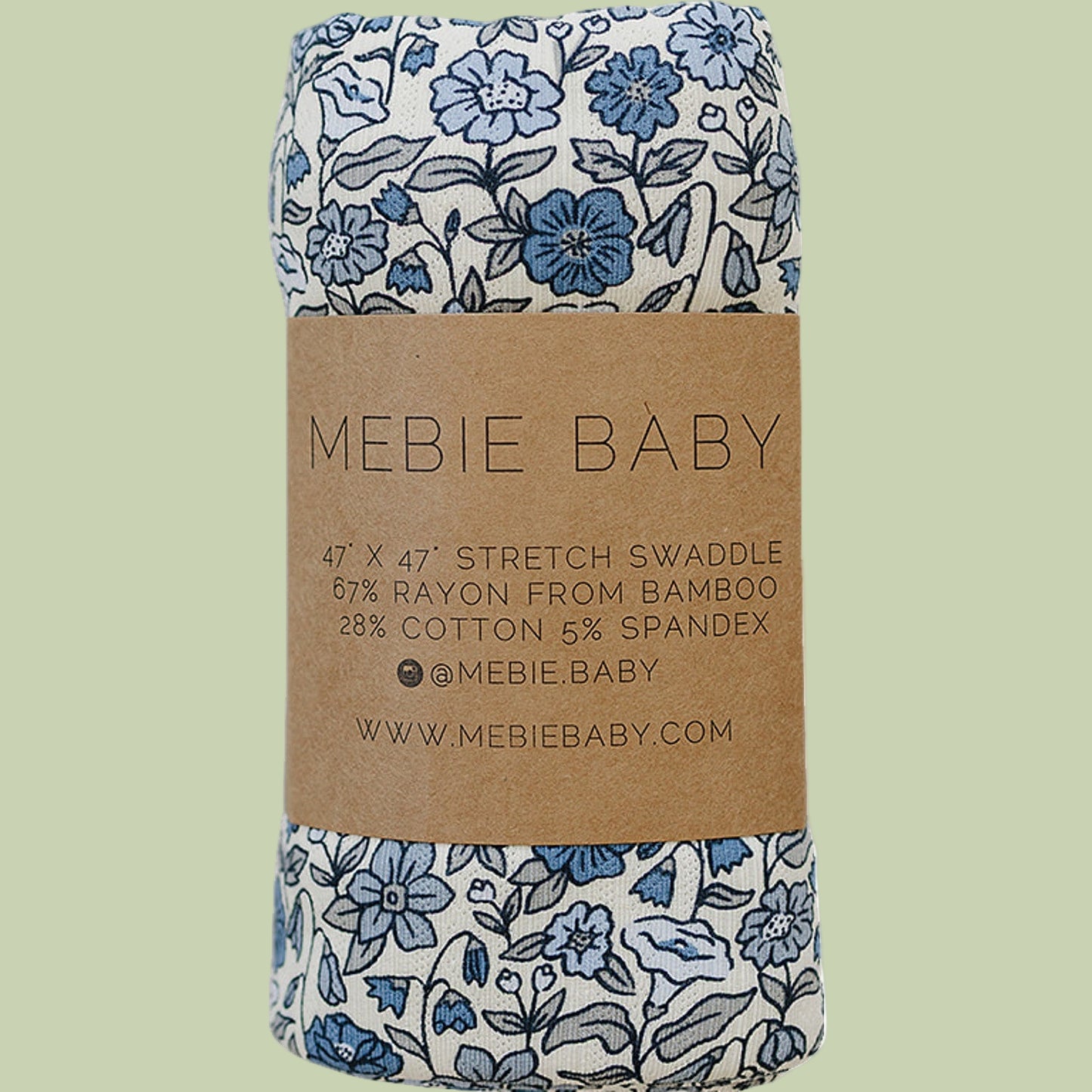 Bluebell Pointelle Bamboo Stretch Swaddle