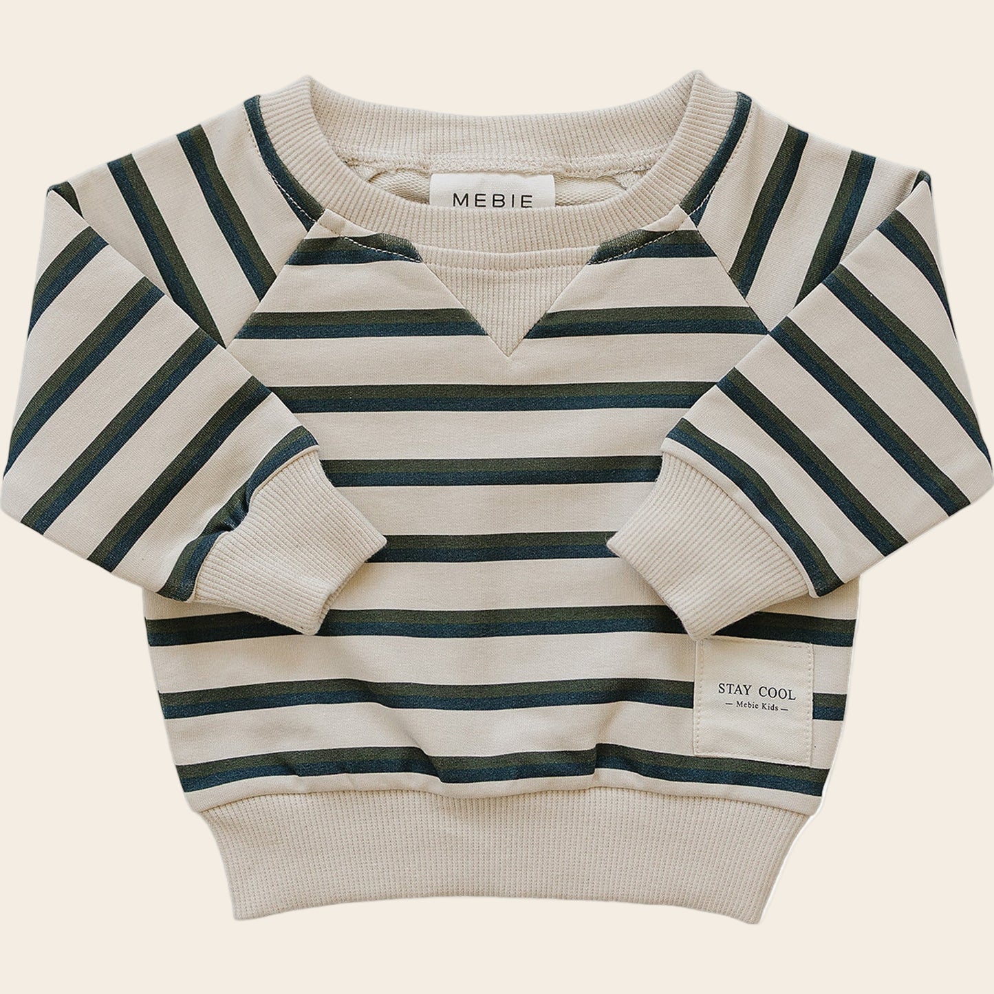 Stay Cool Striped Crewneck