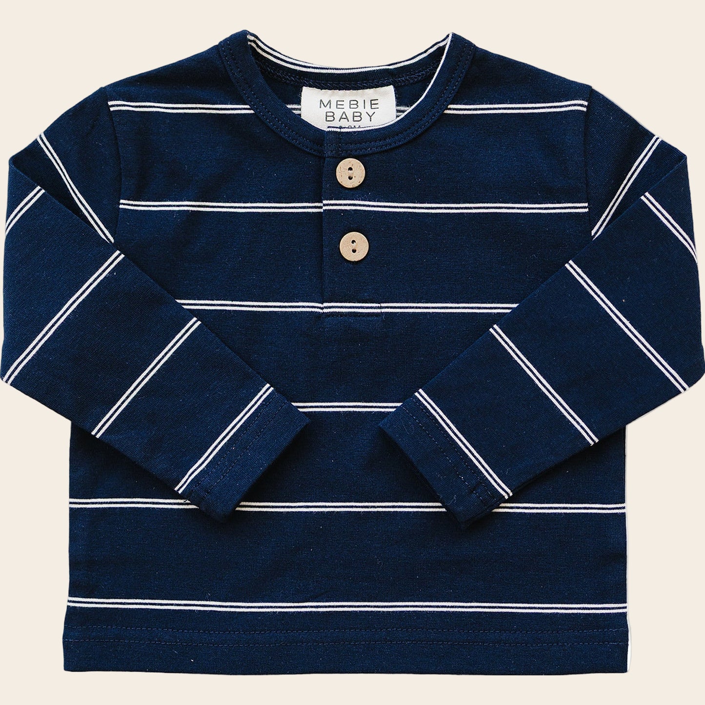 Navy Stripe Long Sleeve Tee