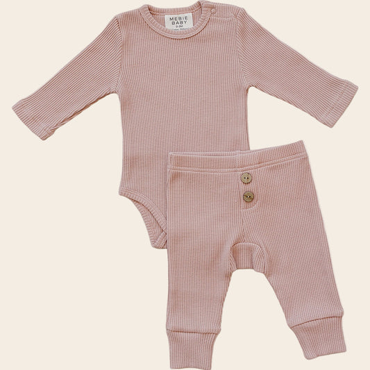Pink Bodysuit Waffle Set