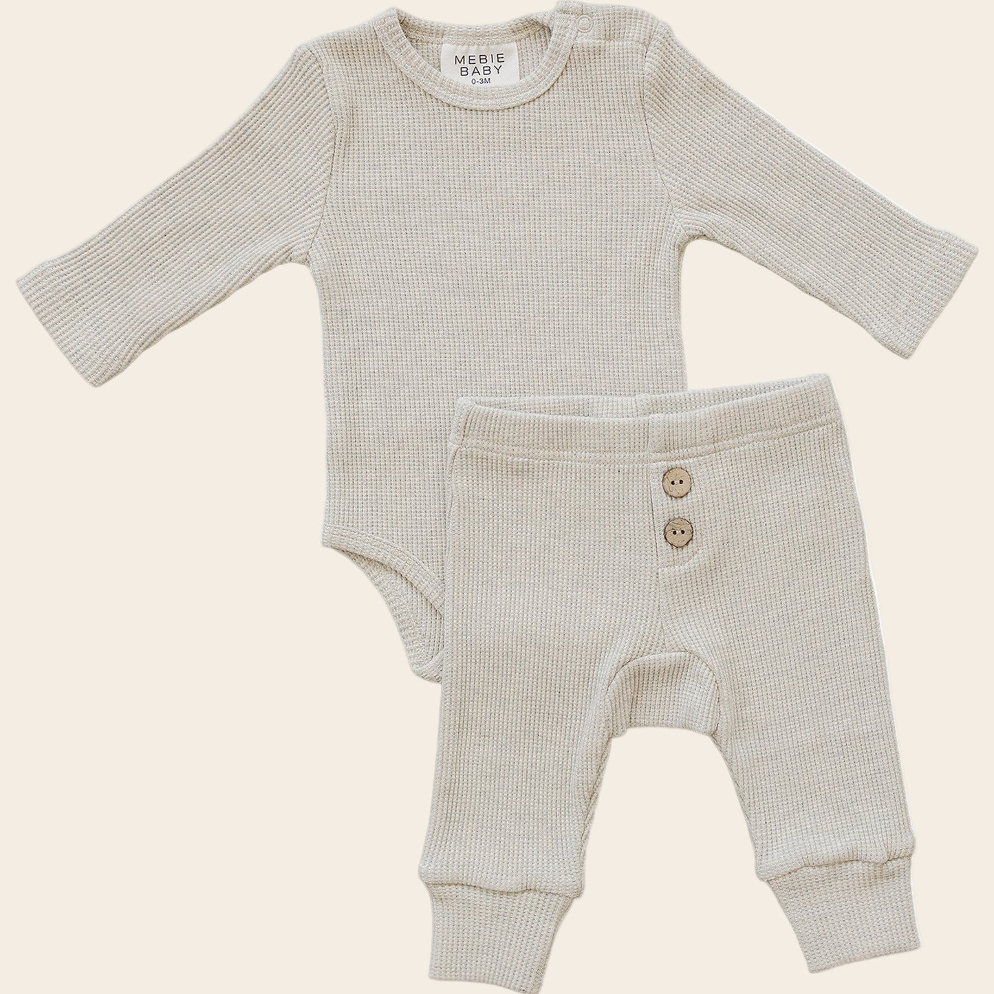 Heather Grey Bodysuit Waffle Set