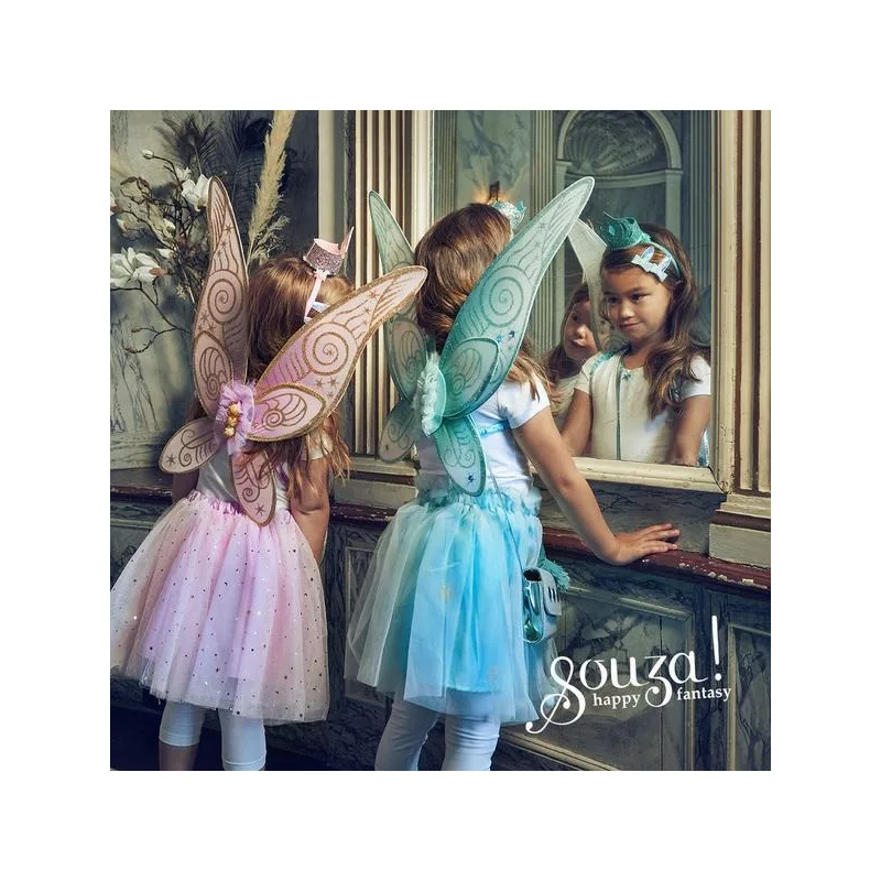 Angelina Fairy Costume – Skirt and Wings Set (mint green) - Role-Play for Children-sz 3-5 yrs
