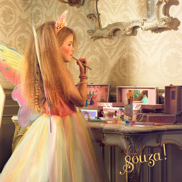 Valerie Fairy Costume – Dress and Wings Set (multicolor) - Role-Play for Children (2 sizes)