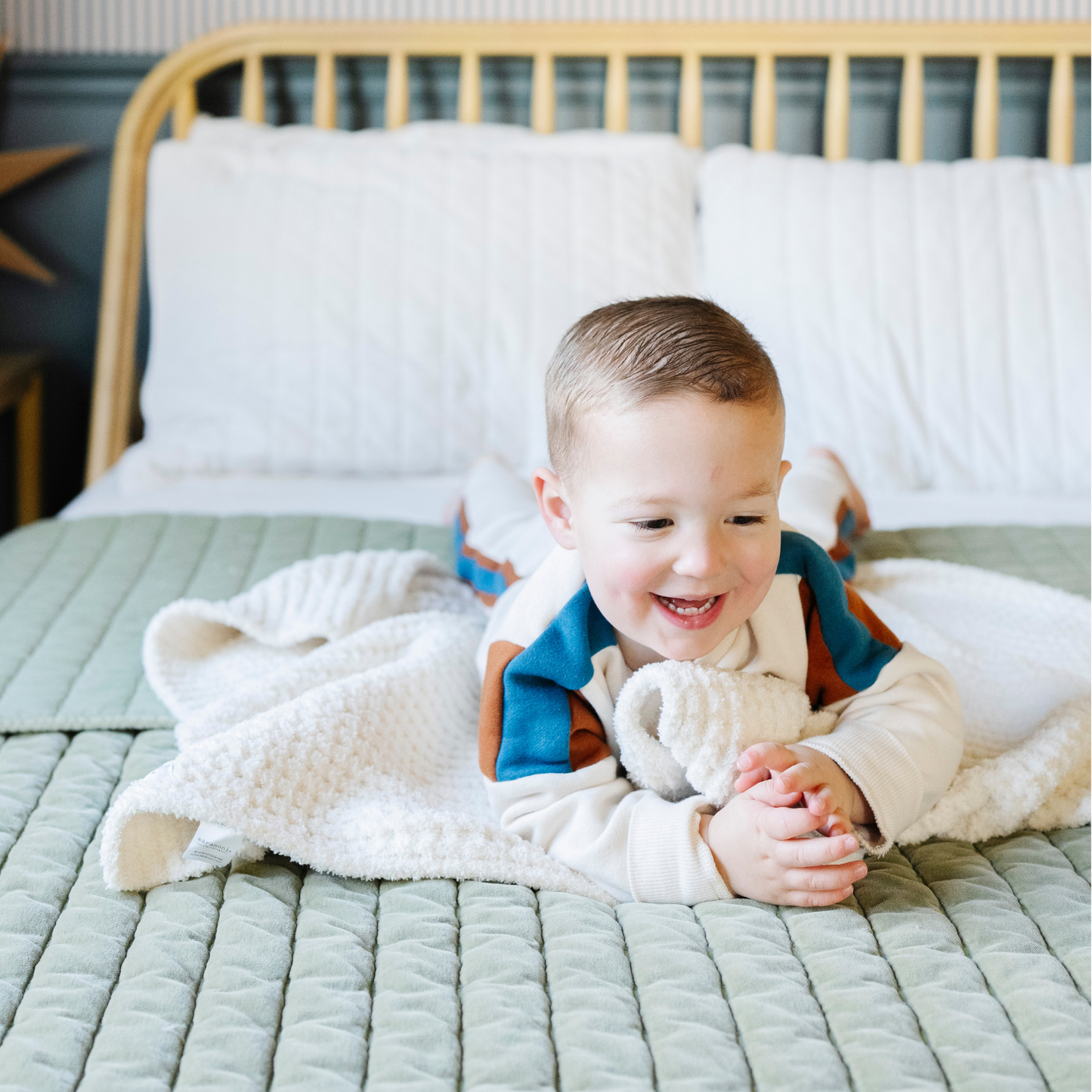 WAFFLE KNIT TODDLER BLANKETS