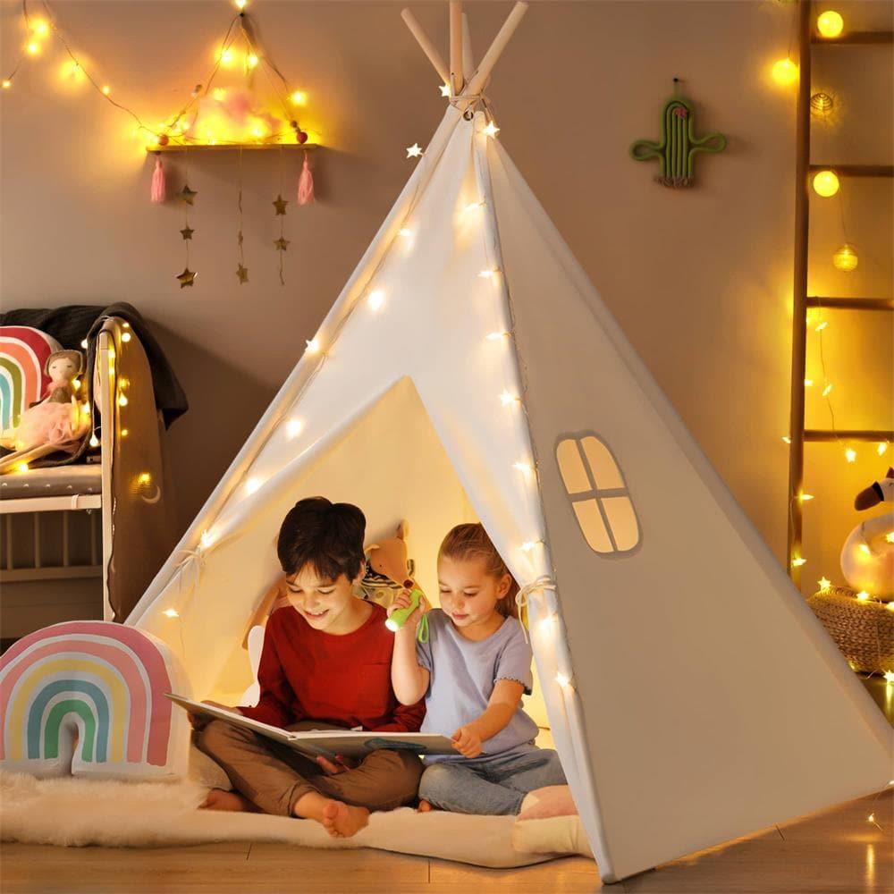 Tiny Land® Teepee Tent for Kids with Mat – Indoor Play Tent with Floor Mat