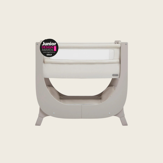 Shnuggle Air Lite Bedside Crib | Height Adjustable Baby Bed with Mattress