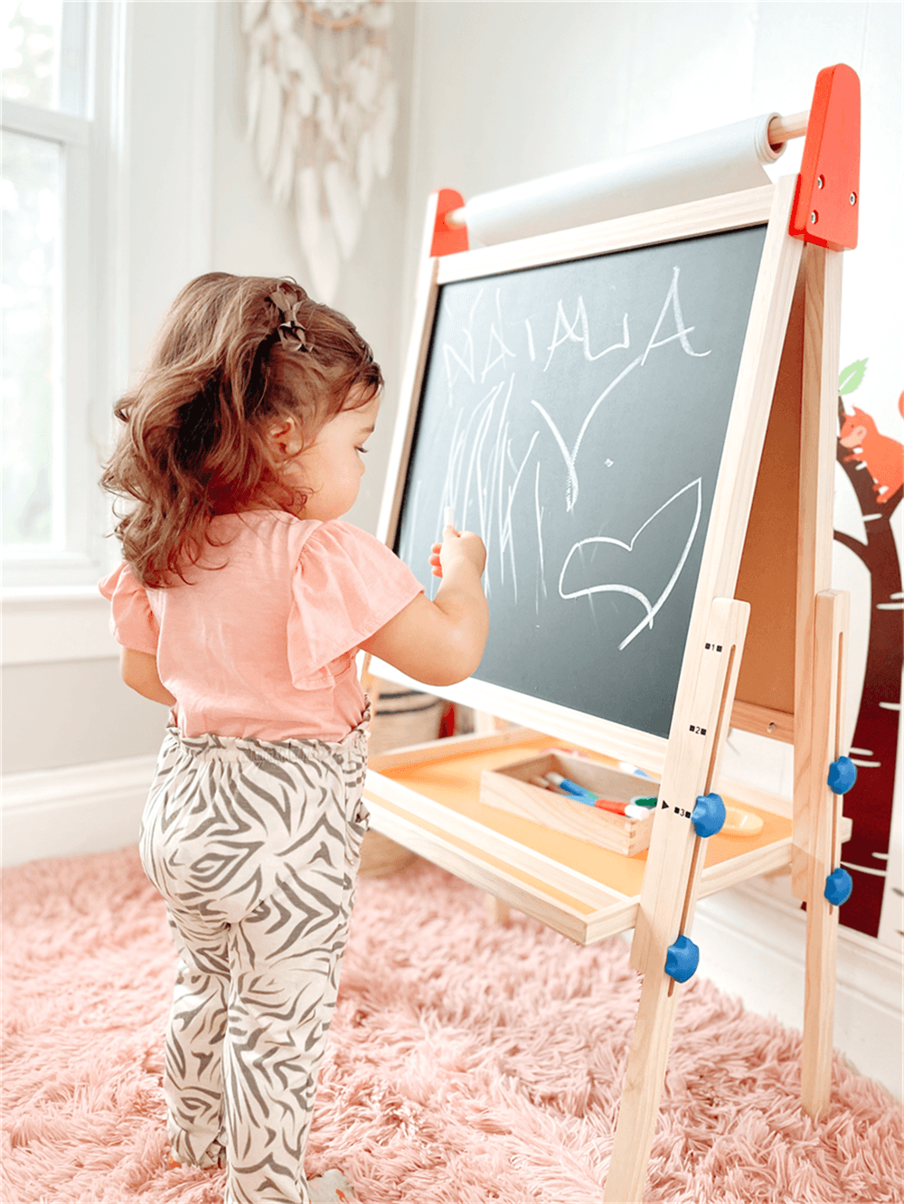 Tiny Land® 3-in-1 Art Easel & Paper Roll Set